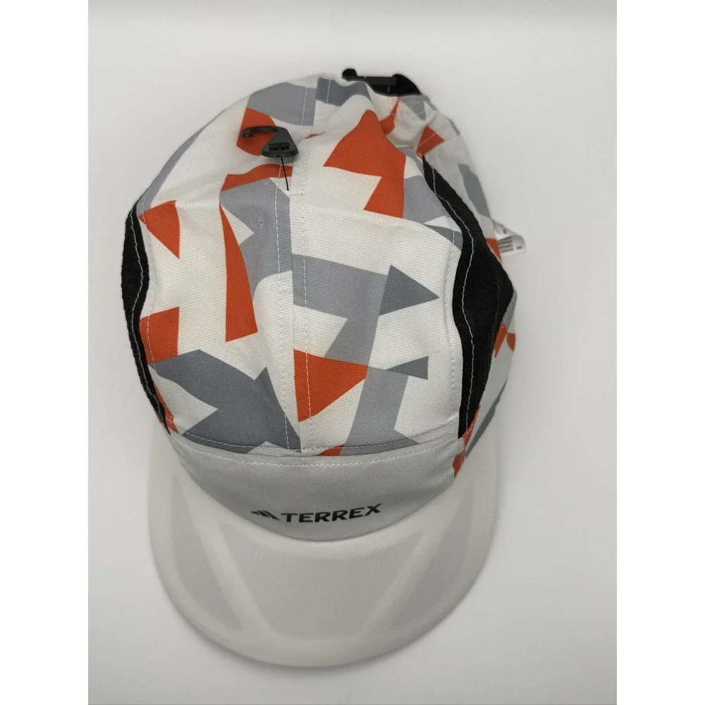 adidas Terrex 5P Cap Graphic JJ1478 Unisex Adults One Size White Orange Grey